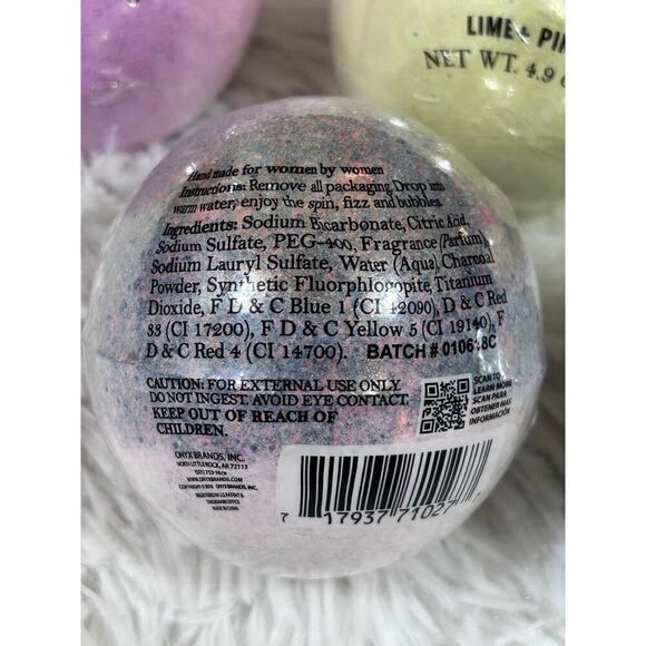 Onyx Bathhouse Bath Bombs 4.9 Oz Lot Of Five Sweet Escape Leisure Relaxing NEW - Picture 6 of 7